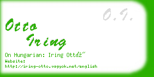 otto iring business card
